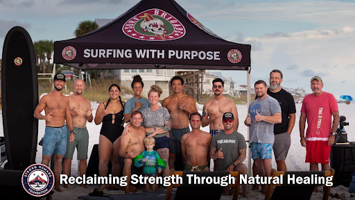 Morning mindfulness session overlooking the water